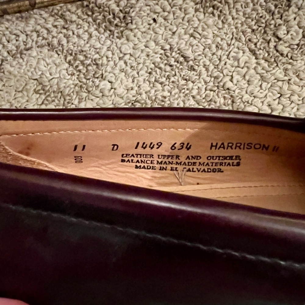 EUC Mens Bass Harrison Mahogany Tassel Slip On Loafers Shoes Size 11D 11 D - Picture 5 of 7